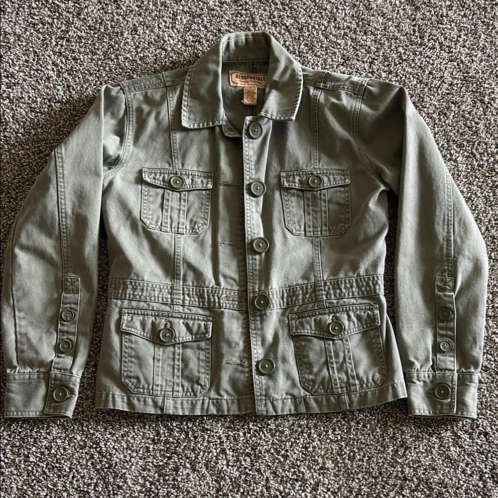 Aeropostale Olive Utility Jacket